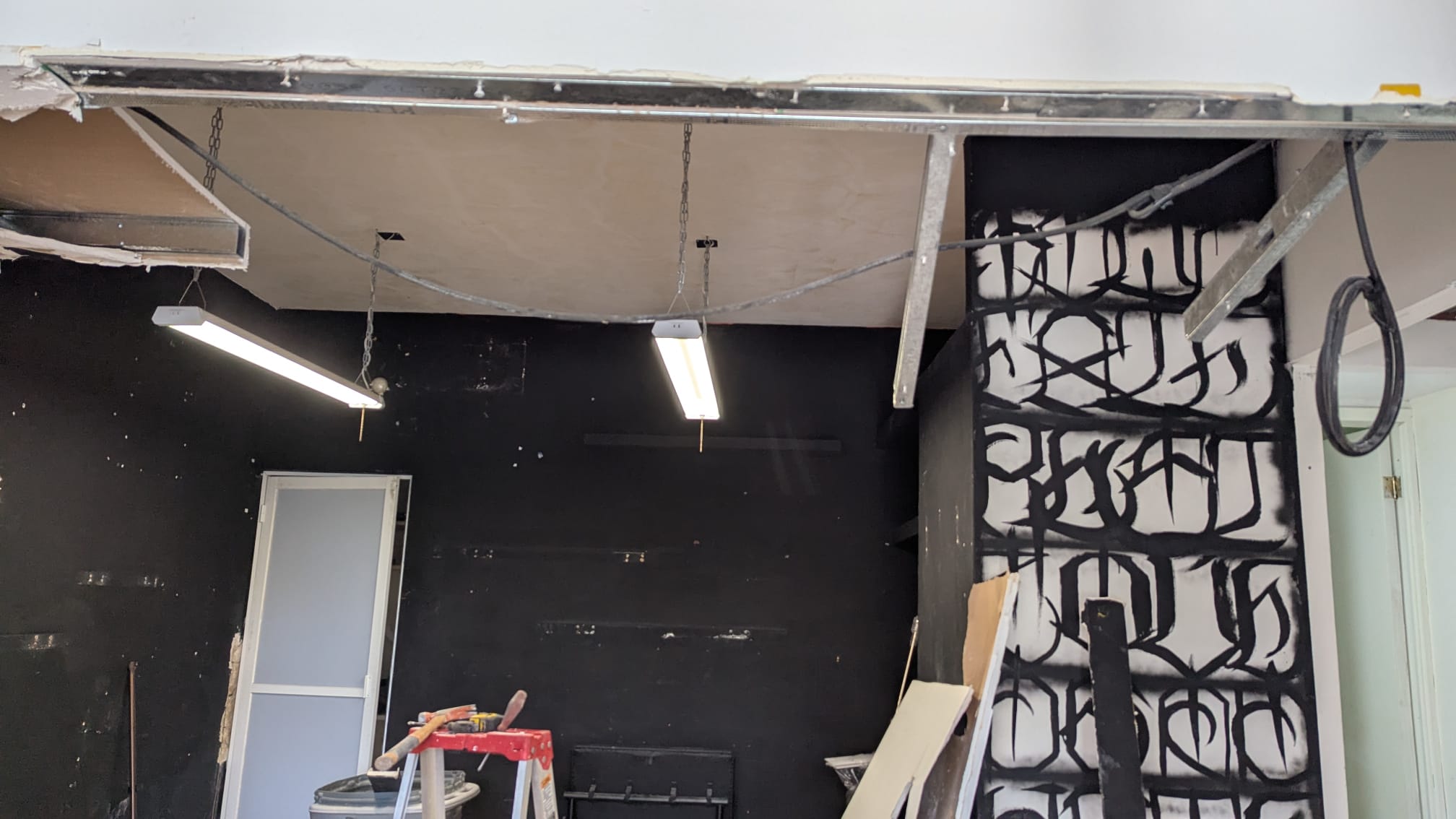Tattoo Shack renovation progress photo two